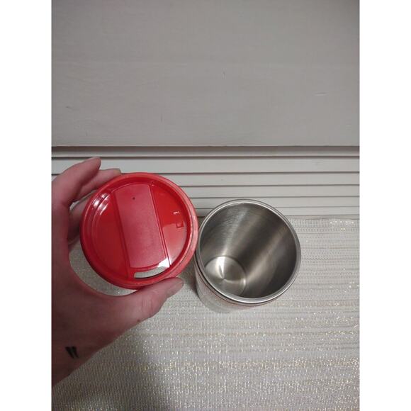 Disney Mickey's Really Swell Coffee Brand Red Travel Tumbler Mug Mickey Mouse - Picture 3 of 12